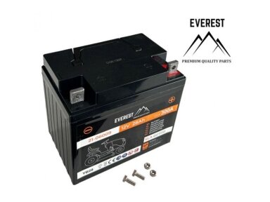Akumuliatorius gelinis (agm)  12v 28ah dešininis pliusas 195 mm x 130 mm x 180 mm 005056