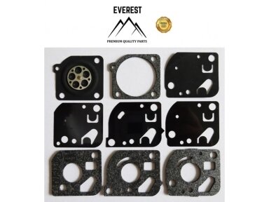 Karbiuratoriaus membranų komplektas tinkanits Husqvarna 125b, 125bx, 125bvx, 125r, 128c, 128cd 007780