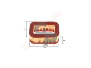Oro filtras tinkanits kiniškiems pjūklams 45 cc S 74x53x28 000755 Oro filtras tinkanits kiniškiems pjūklams 45 cc S 74x53x28 000755