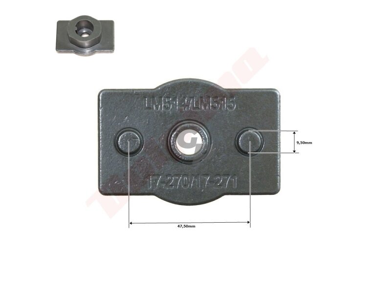 Peilio laikiklis tinkanits HUSQVARNA 22,2mm 006661