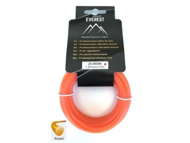 Pjovimo valas - storis 1,65mm 15m 004818