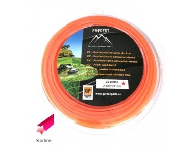 Pjovimo valas - storis 2,4mm 116m 004820