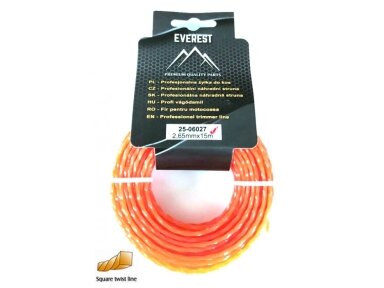Pjovimo valas twist 2,65mm 15m 004866