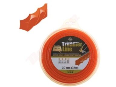 Pjovimo valas TWISTOP SQUARE 2,7MM/ 72M 003584