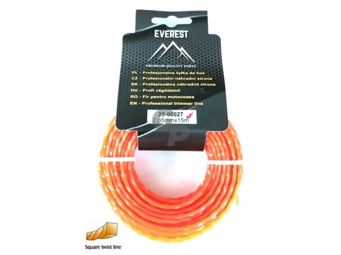 Pjovimo valas twist 2,65mm 15m 004866 Pjovimo valas twist 2,65mm 15m 004866
