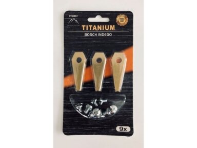 Roboto žoliapjovės peiliukai Bosch titanas – rinkinys 9 vnt. 004985 Roboto žoliapjovės peiliukai Bosch titanas – rinkinys 9 vnt. 004985