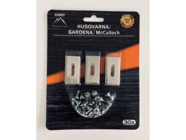 Roboto žoliapjovės peiliukai tinkantys Husqvarna gardenai 35mm – rinkinys 30 vnt. 008323 Roboto žoliapjovės peiliukai tinkantys Husqvarna gardenai 35mm – rinkinys 30 vnt. 008323