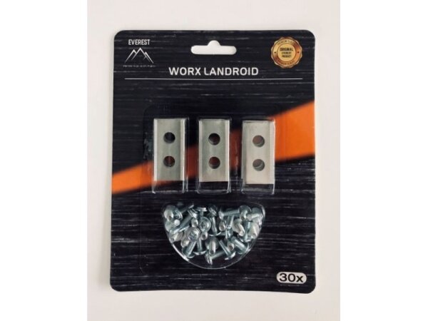 Roboto žoliapjovės peiliukai worx – rinkinys 30 vnt. 004990