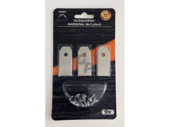 Roboto žoliapjovės peiliukai tinkantys Husqvarna Gardenai 43mm – rinkinys 9 vnt. 008329 Roboto žoliapjovės peiliukai tinkantys Husqvarna Gardenai 43mm – rinkinys 9 vnt. 008329