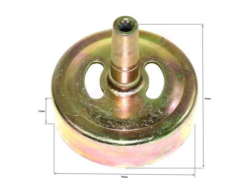Sankabos būgnelis tinkanits kiniškam trimeriui 78x22x70x9T7 006810 Sankabos būgnelis tinkanits kiniškam trimeriui 78x22x70x9T7 006810