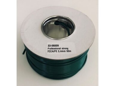 Sustiprintas grandinės laidas, skirtas robotinėms vejapjovėms 3,4mm /50m 004974