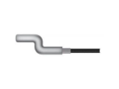 Trosas universalus plieninis 2,5m - galas z 005391