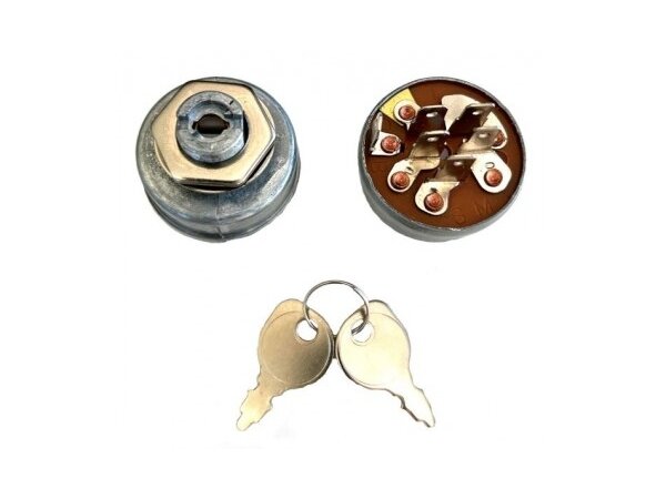 Uždegimo spynelė tinkanti Briggs&Stratton universali, 3 pozicijos, 6 kontaktai 012588 Uždegimo spynelė tinkanti Briggs&Stratton universali, 3 pozicijos, 6 kontaktai 012588