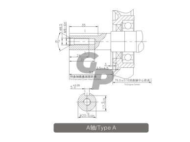 Variklis Loncin G200F-A-S 196 cm³ 20x50mm 012392 4 Variklis Loncin G200F-A-S 196 cm³ 20x50mm 012392 4